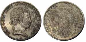 AUSTRIA 1847 A Ferdinand I,Vienna mint 1 ... 