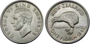NEW ZEALAND 1943 George VI,1st type,British ... 
