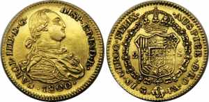 SPAIN 1800 M FA Carlos IV,Kingdom,Madrid ... 