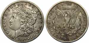UNITED STATES 1887 O Morgan Dollar,New ... 