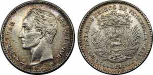 VENEZUELA 1893 A United States,Paris mint ... 
