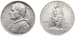 Vatican City City State 1933//IV 10 Lire - ... 