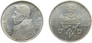 Vatican City City State 1978 1000 Lire - ... 