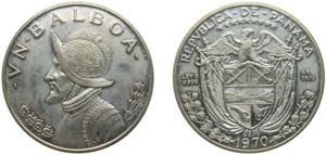 Panama Republic 1970 1 Balboa Silver (.900) ... 
