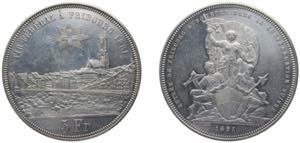 Switzerland Federal State 1881 5 Francs ... 