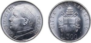 Vatican City City State 1981 R 500 Lire - ... 