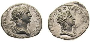 Rome Roman Empire AD 114 - 117 AR Denarius - ... 