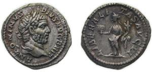 Rome Roman Empire AD 210 - 213 AR Denarius - ... 