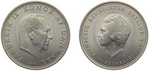 Denmark Kingdom 1968 C♥S 10 Kroner - ... 