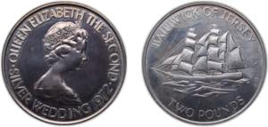 Jersey British dependency 1972 2 Pounds - ... 