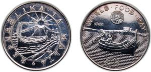 Malta Republic 1981 2 Liri (FAO) Silver ... 