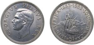 South Africa Union 1952 5 Shillings - George ... 