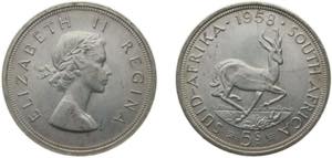 South Africa Union 1958 5 Shillings - ... 