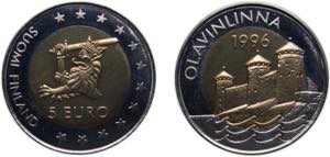 Finland Republic 1996 5 Euro (Olavinlinna) ... 