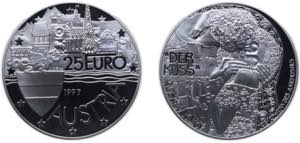 Austria Second Republic 1997 25 Euro (Gustav ... 