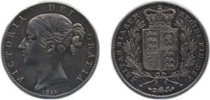 Great Britain United Kingdom 1845 1 Crown - ... 