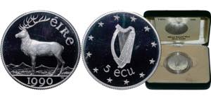 Ireland Republic 1990 5 ECU (EEC Council ... 
