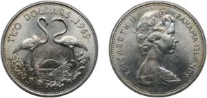 The Bahamas Commonwealth 1969 2 Dollars - ... 