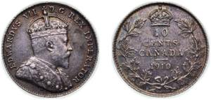 Canada Commonwealth 1910 10 Cents - Edward ... 