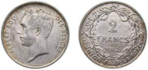 Belgium Kingdom 1912 2 Francs - Albert I ... 