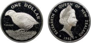 New Zealand State 1982 1 Dollar - Elizabeth ... 