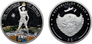 Palau Republic 2013 5 Dollars (Colossus of ... 