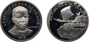 Senegal Republic 1975 50 Francs (Eurafrique ... 