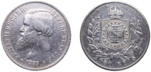 Brazil Empire 1889 2000 Réis - Pedro II ... 