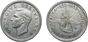 South Africa Union 1952 5 Shillings - George ... 