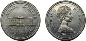 CANADA Elizabeth II 1973 1 DOLLAR NICKEL ... 