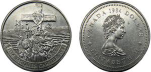 CANADA Elizabeth II 1984 1 DOLLAR NICKEL ... 