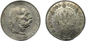 AUSTRIA, HUNGARY Franz Joseph I 1900 5 ... 