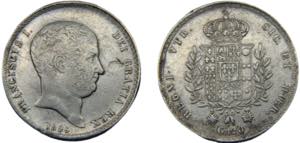 ITALIAN STATES Two Sicilies Francesco I 1825 ... 
