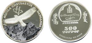 MONGOLIA 2013  500 TÖGRÖG Silver Golden ... 