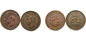 SOUTH AFRICA George VI 1944/1952  1 PENNY ... 