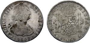 Bolivia Spanish colony Carlos IV 8 Reales ... 
