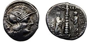 Roma Republic Ti. Minucius C.f. Augurinus AR ... 