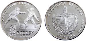 Cuba Second Republic 10 Pesos 1997 XXVII ... 