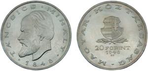 Hungary First Republic 20 Forint 1948 BP. ... 