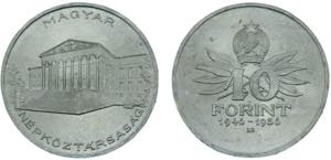 Hungary Peoples Republic 10 Forint 1956 BP. ... 