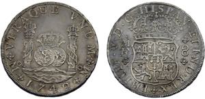 Mexico Spanish colony Felipe V 8 Reales 1742 ... 