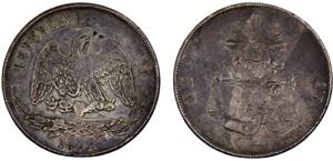 Mexico Federal republic 1 Peso 1872 Zs H ... 