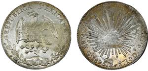 Mexico Federal republic 8 Reales 1895 Go RS ... 