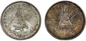Mexico Federal republic 1 Peso 1899 Mo AM ... 
