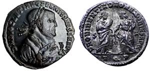 Roma Empire Diocletian AE Follis AD305-306 ... 