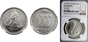 San Marino Republic 20 Lire 1937 R Rome ... 