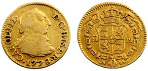 Spain Kingdom Carlos III ½ Escudo 1778 M PJ ... 