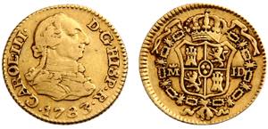 Spain Kingdom Carlos III ½ Escudo 1783 M JD ... 