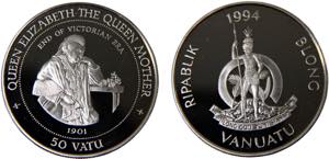 Vanuatu Republic 50 Vatu 1994 (Mintage ... 