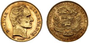 Venezuela United States 20 Bolívares 1911 ... 